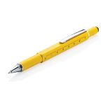 5-in-1 aluminium toolpen - geel