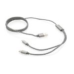 3-in-1 gevlochten nylon kabel
