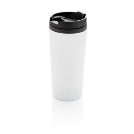 geometrische mok 300 ml - wit