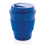 herbruikbare koffiebeker met schroefdop 350 ml - blauw