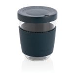 ukiyo borosilicaat glas siliconen deksel 360 ml - blauw