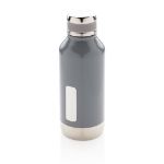lekvrije isoleerfles met logo plaatje 500 ml - grijs