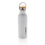 roestvrijstalen fles met bamboe deksel 700 ml
