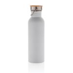 roestvrijstalen fles met bamboe deksel 700 ml