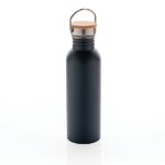 roestvrijstalen fles met bamboe deksel 700 ml