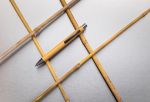 slim design bamboe pen blauwschrijvend