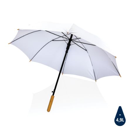 23 inch impact aware rpet auto bamboe paraplu