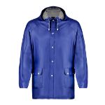 regenjas pvc maten m-l xl-xxl - blauw