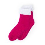paar sokken, 1 maat 36-43, anti slip - fuchsia