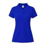 dames polo shirt katoen 180 gr/m2 maten: s-xxl - blauw
