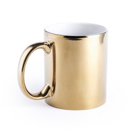 keramieken mok 350 ml - goud