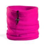 fleece muts en sjaal - fuchsia