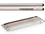 metalen stylus pen blauwschrijvend