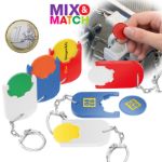 winkelwagenmuntje 1€ in houder aracno