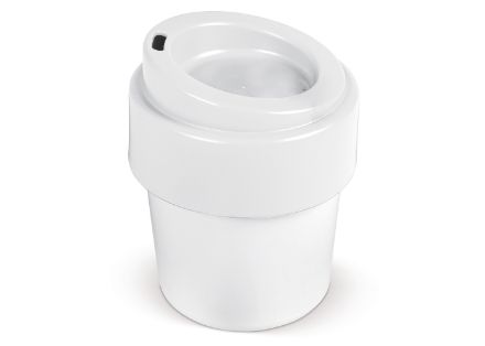 koffiebeker hot-but-cool met deksel 240 ml - wit