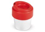 koffiebeker hot-but-cool met deksel 240 ml - rood
