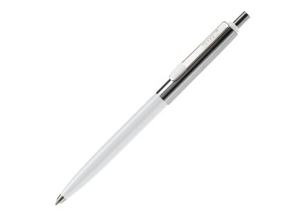 balpen topper metaal blauwe inkt - wit