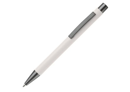 balpen metaal new york rubberised blauwschrijvend - wit