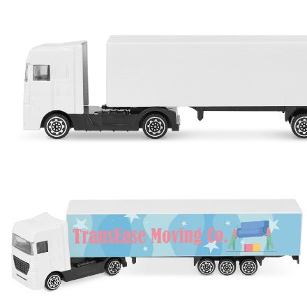 truck mini met draaiende wielen