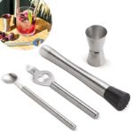 cocktailset van roestvrij staal