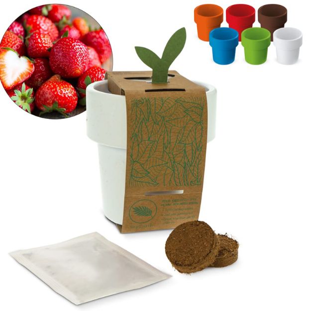 hot-but-cool beker met aardbeien zaadjes