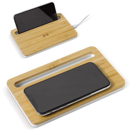 draadloos oplaadstation bamboe 5w