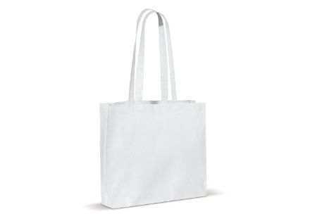 schoudertas katoen oeko-tex® 140g/m2 40x10x35c - wit