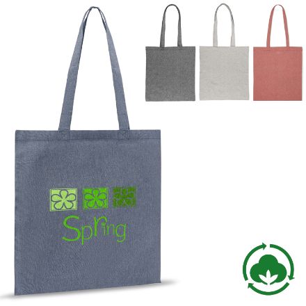 schoudertas gerecycled katoen 38 x 42cm