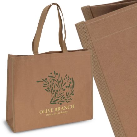 draagtas van verstevigd kraftpapier