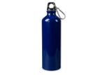 waterfles aluminium met karabijnhaak 750 ml - marine