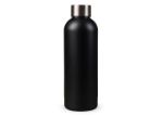 dubbelwandige vacuum fles met matte-look 500 ml - zwart