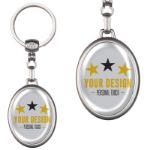 sleutelhanger metaal 2 zijdig