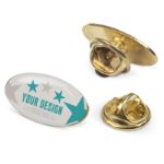 badge metalen pin 20x12mm. custom made