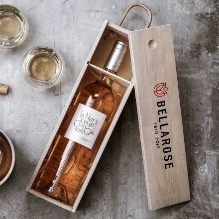 winewood wijnkistje van paulowniahout