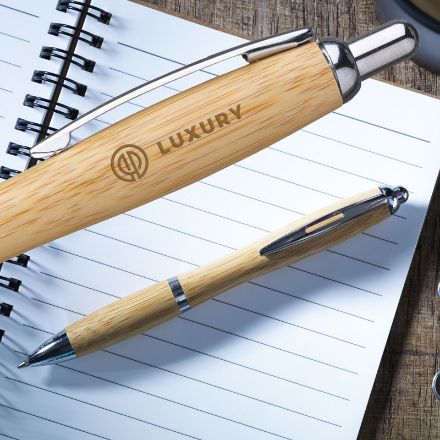 athos bamboe pen blauwschrijvend