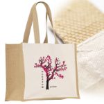 jute canvas shopper tas