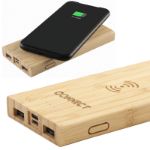 bamboe 8000 mah draadloze oplader
