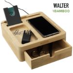 walter bamboe big dock 15w organizer en oplader