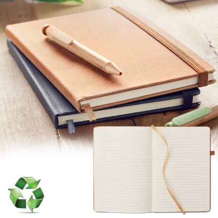 a5 notebook van recycled pu bao