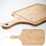 serveerplank van bamboe met groef