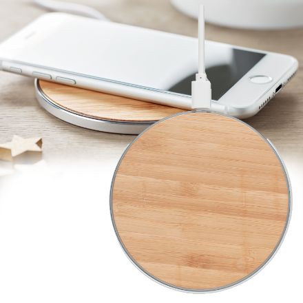 bamboe draadloze snellader despad