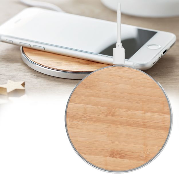 bamboe draadloze snellader despad