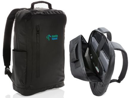 fashion black pvc vrije 15.6 inch laptop rugtas