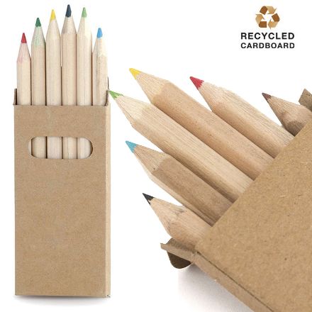 doosje met 6 kleurpotloden