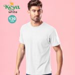 volwassene t-shirt katoen 130 gr. maten s-xxl
