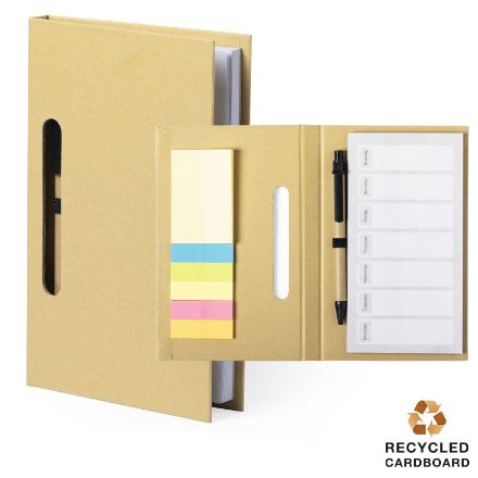 plakmemo-blokje van gerecycleerd karton kendil