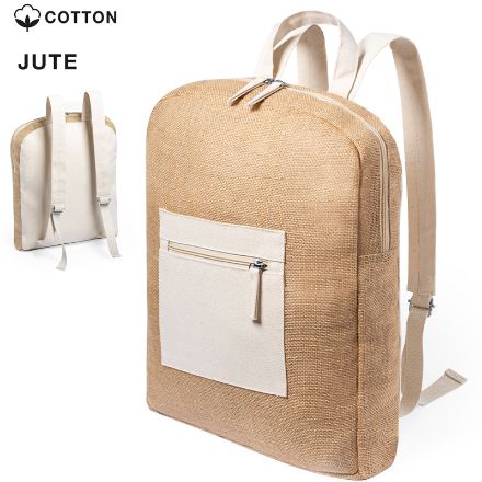 rugzak van jute en katoen marnel