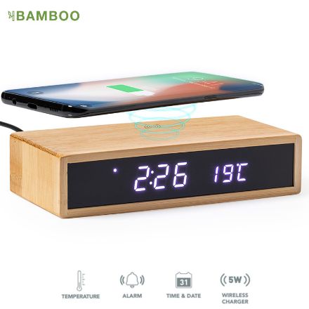 multifunctioneel klok bamboe islum