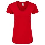 dames t-shirt v-neck 150 gr fruit of the loom