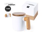 mok met houten handvat en deksel haruncal 350 ml